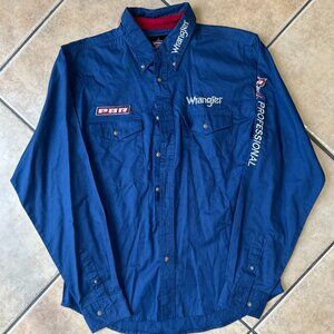 Wrangler Youth XL Blue Button up Shirt